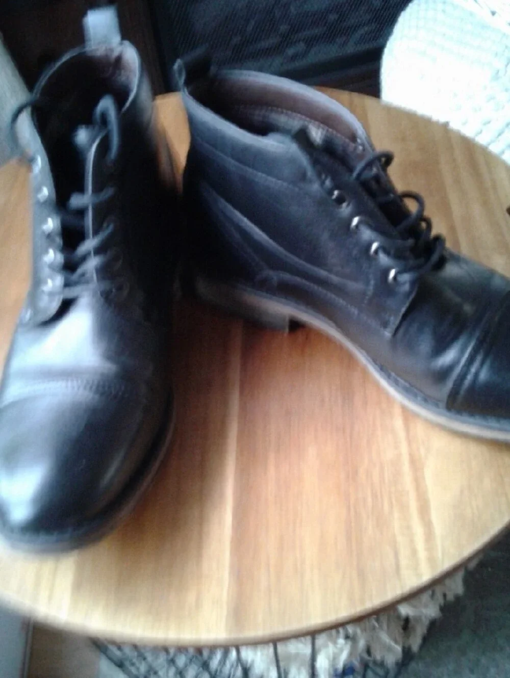 Perry Ellis Black  Chukka Boots - Lace-Up Ankle